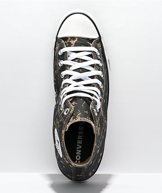 Converse Chuck Taylor All Star Hi Black Hemp Dip Dye Shoes Zumiez