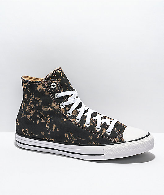 Converse Chuck Taylor All Star Hi Black Hemp Dip Dye Shoes Zumiez