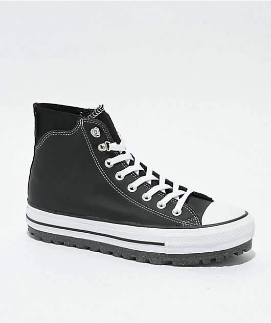 美品 TOD CITY TREK SHOOT black Converse Chuck Taylor All Star Hi City Trek Waterproof Black