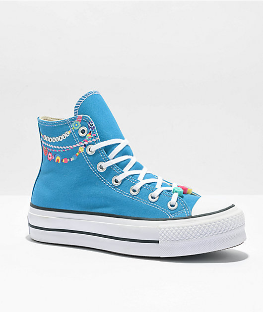 interval Patronise Hovedgade Converse Chuck Taylor All Star Kidult Lift Blue High Top Shoes