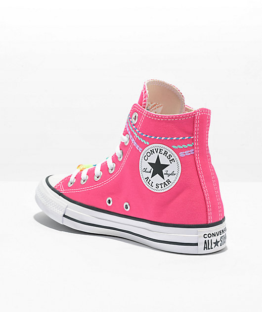 Converse Chuck Taylor All Star Hi Pink High-Top Fashion Sneaker - 6.5M /  4.5M 