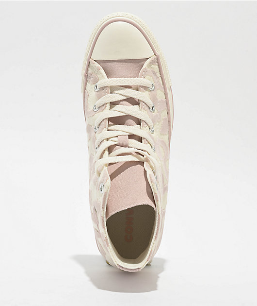 Converse Chuck Taylor All Star Leopard Egret & Flush Stone High Top Shoes