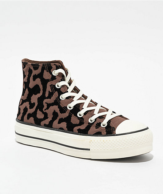 Converse Chuck Taylor All Star Lift Bear Nap, Black & Egret High