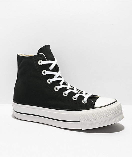 Converse All Star Lift & White High Top Platform Shoes