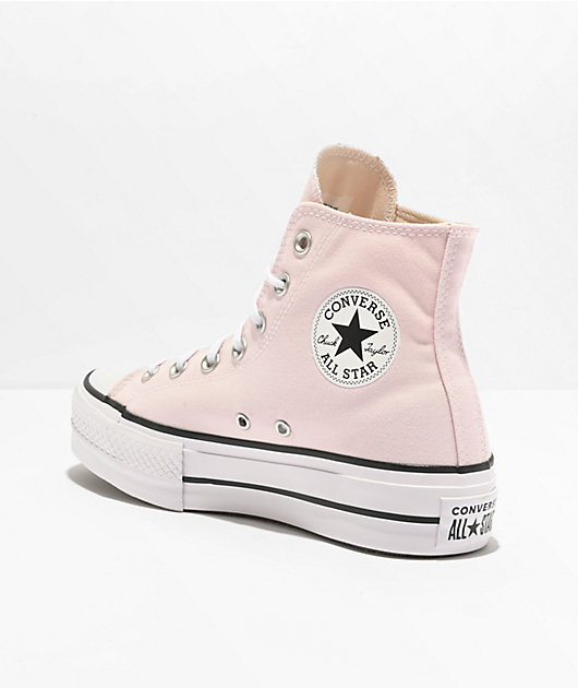 Clancy Thicken Mere Converse Chuck Taylor All Star Lift Decade Pink High Top Platform Shoes