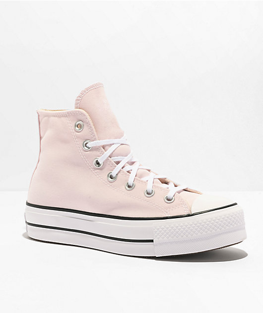 Clancy Thicken Mere Converse Chuck Taylor All Star Lift Decade Pink High Top Platform Shoes