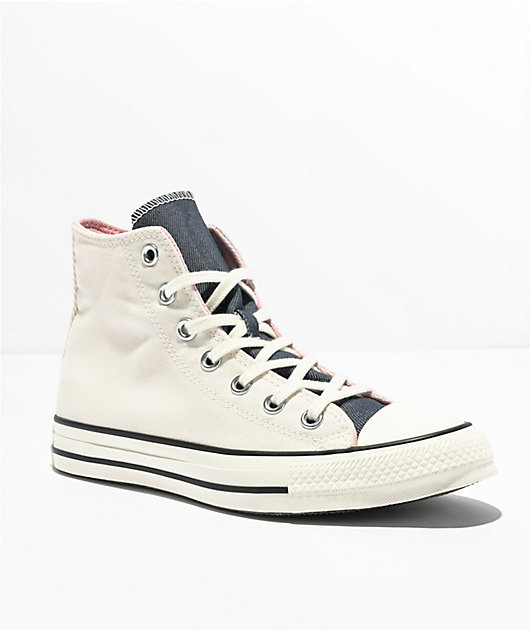 Converse Chuck Taylor All Star Denim zapatos con plataforma de caña alta
