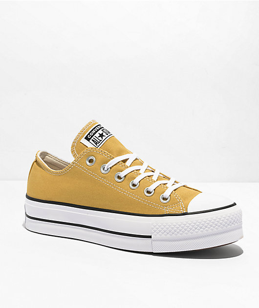 Converse yellow low best sale