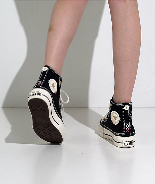 靴 BREAKFAST CLUB Converse All Star Black Converse Chuck Taylor All Star High-Top Sneaker - Black