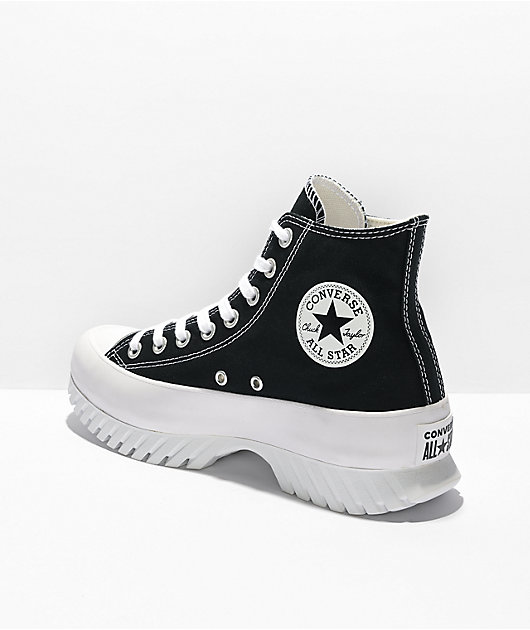 Converse Chuck Taylor All Star Lugged 2.0 Black & White High Top Shoes
