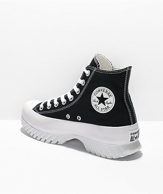 Converse Women Chuck Taylor All-Star Lugged Black,White 10