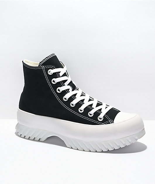 Converse Chuck Taylor All Star Lugged  Black & White High Top Shoes