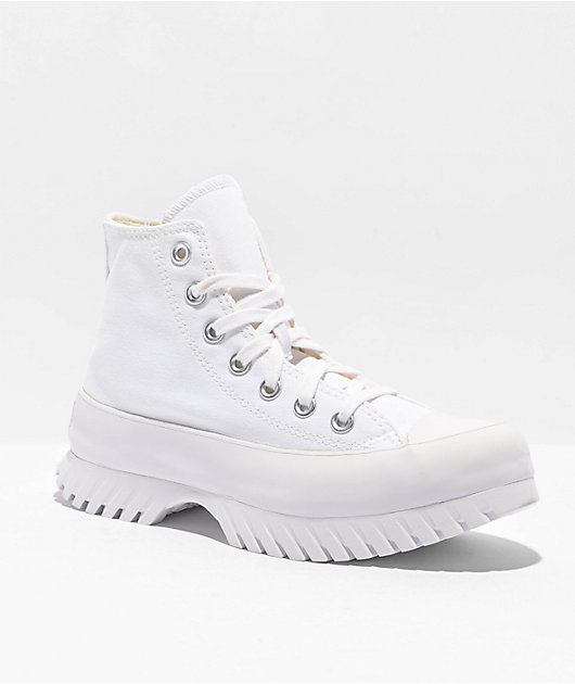 All white high top shoes best sale