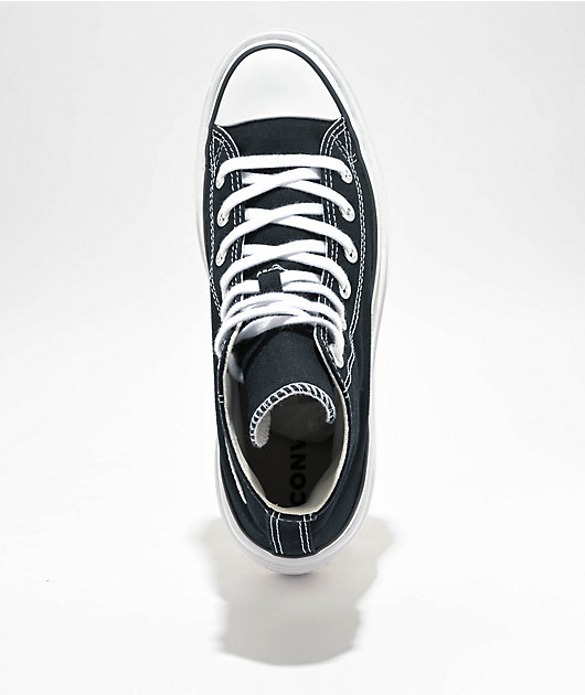 Converse Chuck Taylor All Star Lugged Heel Black & White Canvas Shoe