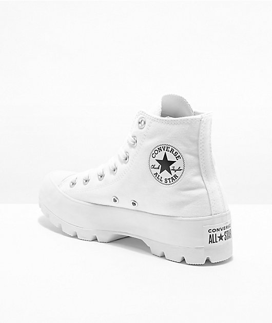 Converse Chuck Taylor All Star Lugged zapatos blancos caña alta سعر كتاب المعاصر