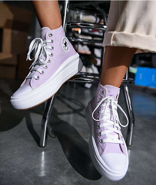 Chuck Star Move Pale Purple High Top Platform