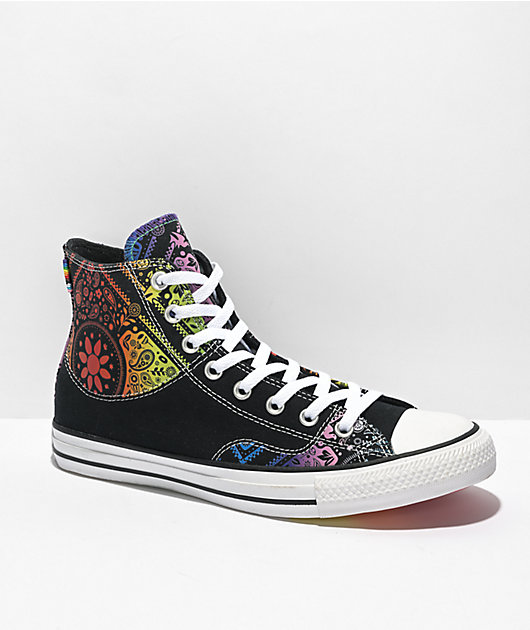 Converse Chuck Taylor All Star Pride Black High Top Shoes Zumiez