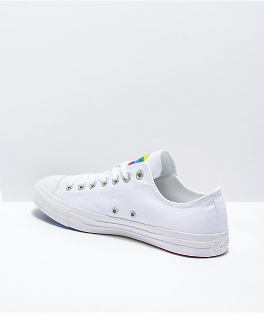 White on sale rainbow converse