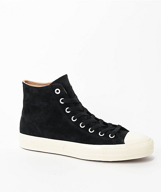 Converse Chuck Taylor All Star Pro Nubuck Black, Egret, & Vachetta
