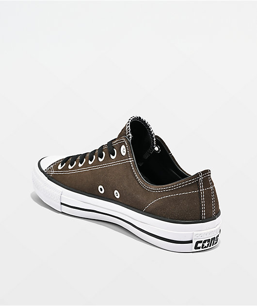 Converse Chuck Taylor All Star Pro Ox Suede Brown & White Shoes