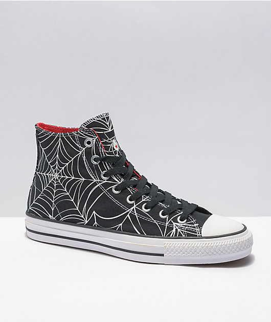 Converse Chuck Taylor All Star Pro Spiderweb Black & White High Top Skate  Shoes