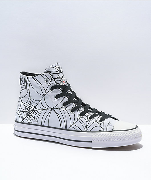 Converse Chuck Taylor All Pro Spiderweb Black High Top Skate Shoes