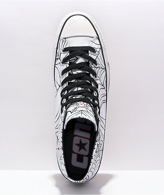 Converse Chuck Taylor All Star Pro Spiderweb White & Black Skate Shoes