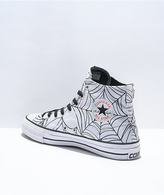 Converse Chuck Taylor All Star Pro Spiderweb White & Black Skate Shoes