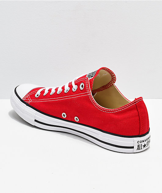 converse all star red and white