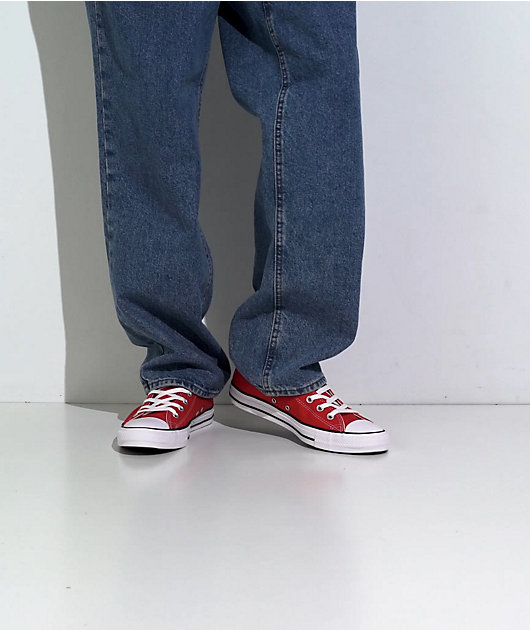 Jeans Red All Star Sneakers Outfit Converse Chucks Red Converse