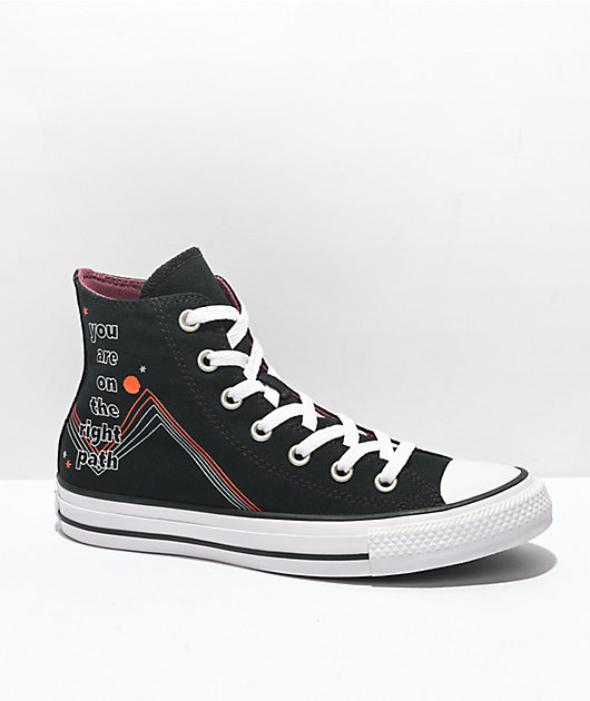 Converse Chuck Taylor All Star Right Path Black High Top Shoes Zumiez