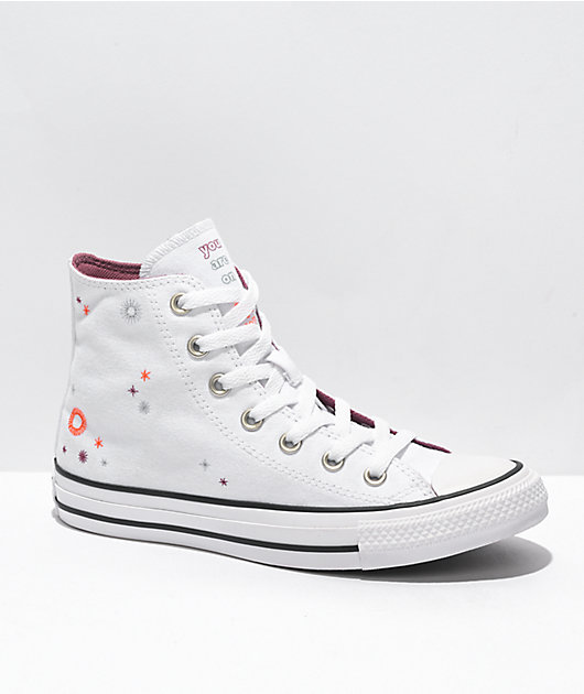 Wreedheid Ver weg Zijdelings Converse Chuck Taylor All Star Right Path White High Top Shoes