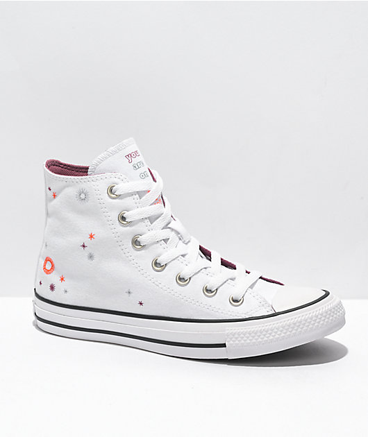 Converse Chuck Taylor All Star Right Path White High Top Shoes Zumiez