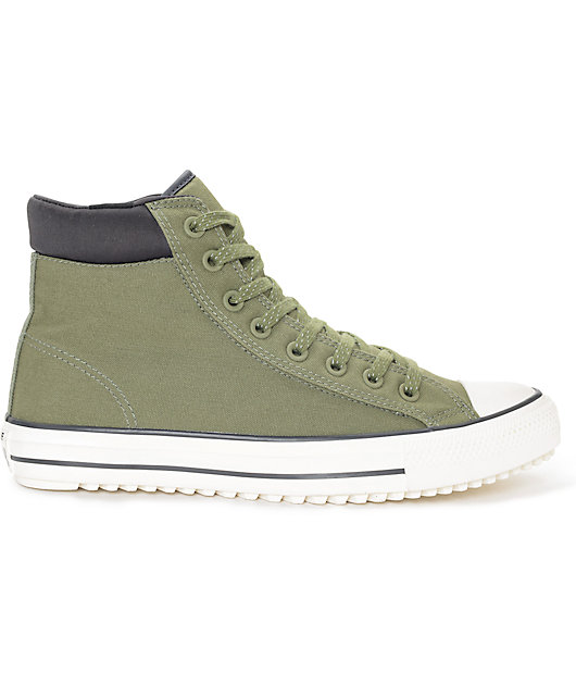 converse verde negro