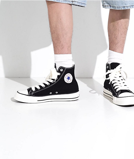 Converse Chuck Taylor All Star Throwback Black High Top Shoes video