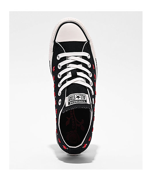 Converse Chuck Taylor All Star Valentine's Day Black, Red, & Egret Shoes