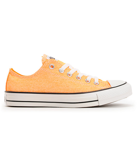 neon orange converse