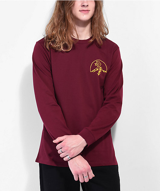 Converse Counter Climate Beetroot Long Sleeve T-Shirt