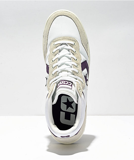 purple white converse