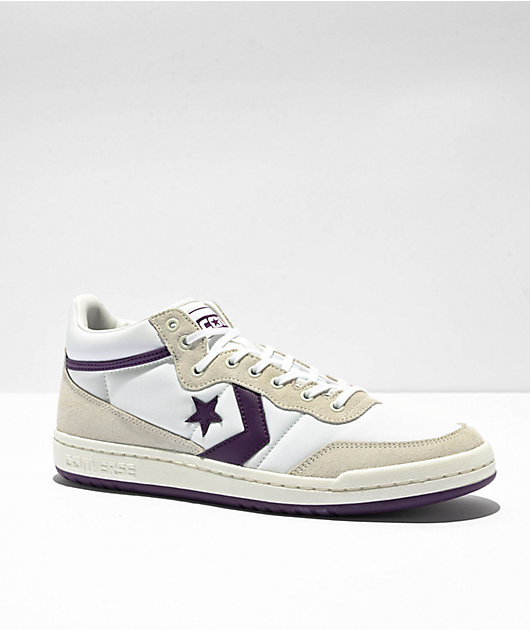 Converse Fastbreak Pro White Purple Skate Shoes