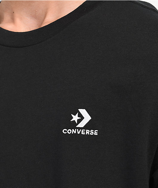 Converse Go-To Embroidered Star Black Crewneck Sweatshirt