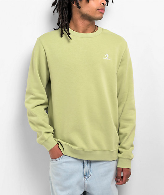 Converse Go To Embroidered Star Green Crewneck Sweatshirt