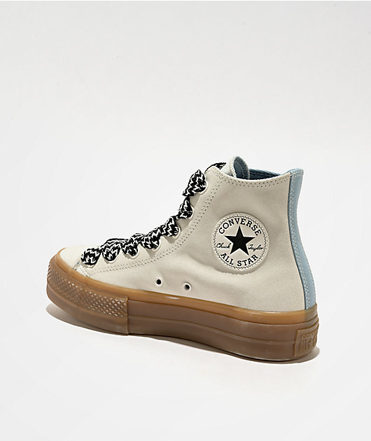 Converse Lift Vintage White Gum Platform Shoes Zumiez