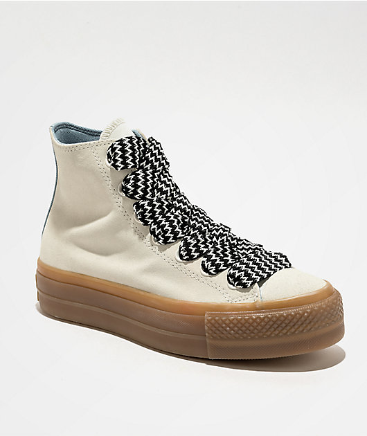 Converse Lift Vintage White Gum Platform Shoes Zumiez