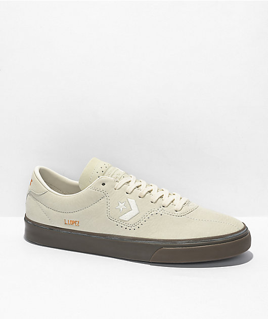 Converse Louie Lopez Pro Mushroom Gum Leather Skate Shoes Zumiez