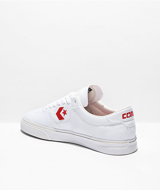 Converse Louie Pro White & Red Shoes