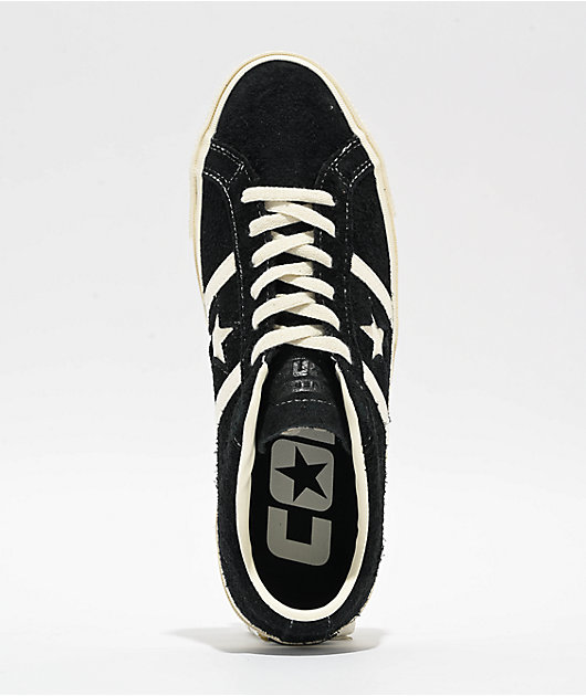 Converse One Star Academy Pro Black & Egret Skate Shoes