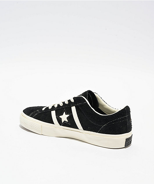 Converse One Star Academy Pro Black & Egret Skate Shoes | Zumiez