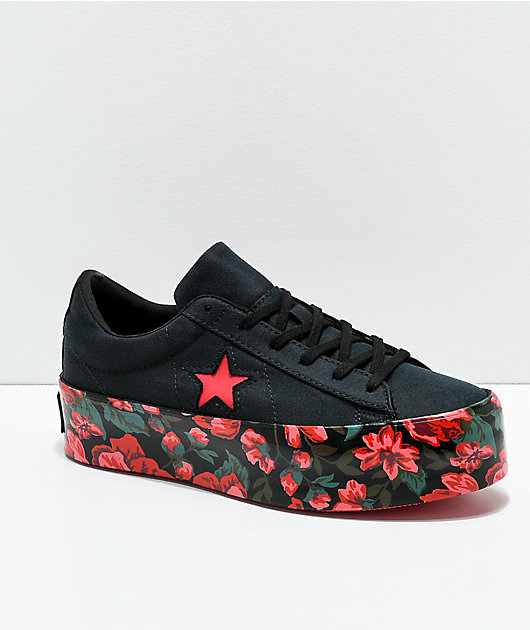 converse one star floral