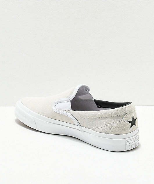 one star slip ons